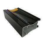 Machined Black Pearl Aluminum Glass Window Frame Profiles