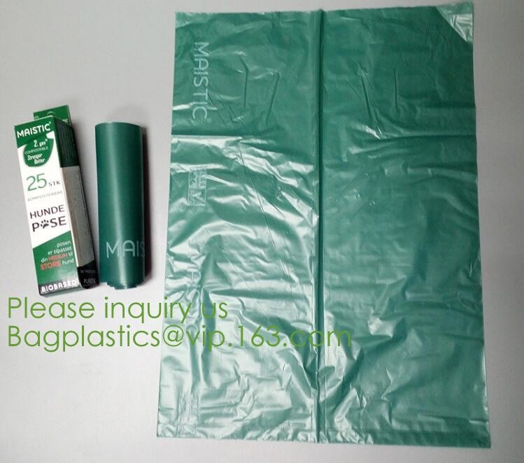64 Gallon compostable trash bag biodegradable garbage bag, 0.9 Mil, 47"W x 60"H,cornstarch made 100% eco friendly direct