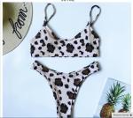 Womail Alluring Biquini Leopard Printed Bikini Push-Up Padded Swimwear Women's