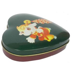 Quality Mini Heart Shape Chocolate Tin Box , Sweet Candy Container Box With Lid wholesale