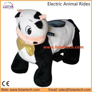 Quality Electric Walking Rides with Animal Fur, Playground Riding Machines in Amusement Park - Cow wholesale