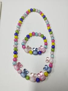 Quality Portable Elastic Childrens Beaded Necklace , Multiscene Kids Beaded Bracelets wholesale