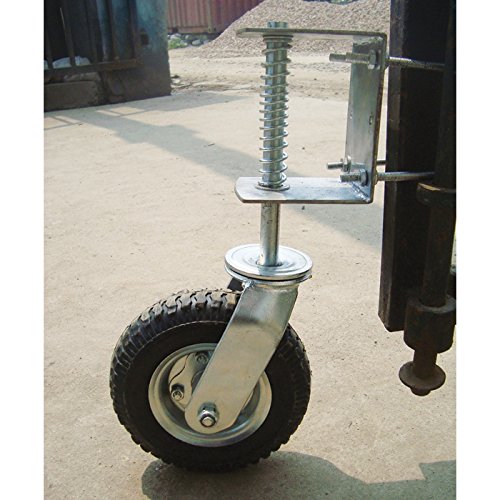 Sliding Gate Caster Wheel Heavy Duty Rubber Wheel with Universal Mount Plate 220lbs