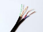 IP Camera Cable UTP CAT5E 2 Pairs with CCA Power PE Jacket for Outdoor