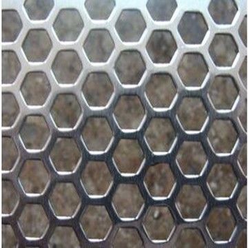 Hexagonal Hole Staggered Perforated Metal, 4.5mm to 12.7mm Hole Size