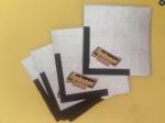 Permanent glossy adhesive beer label with gold or silver foil beer neck label