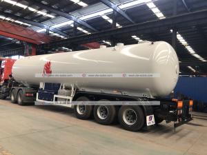 Quality 49600liters LPG Semi Trailer 25tons Propane Cooking Gas Road Tanker Trailer wholesale