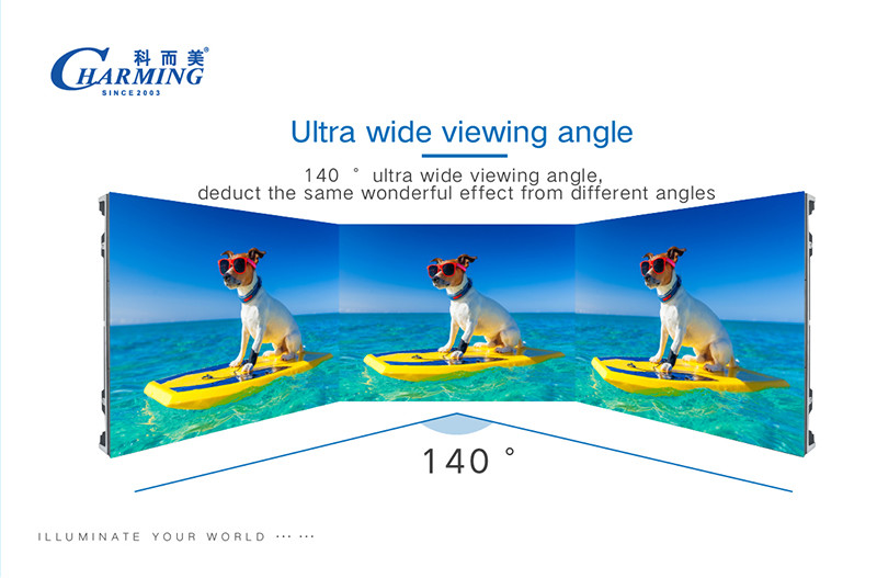 256x192 Indoor Fixed LED Display Screen Anti Collision Multiscene