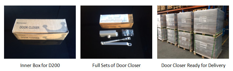 Aluminum Automatic Fire Door Closers Reinforced Steel Arm Small Size and Body