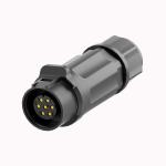 PA66 Nylon Male Femal Waterproof Power Connector Lock Screw Welded Type