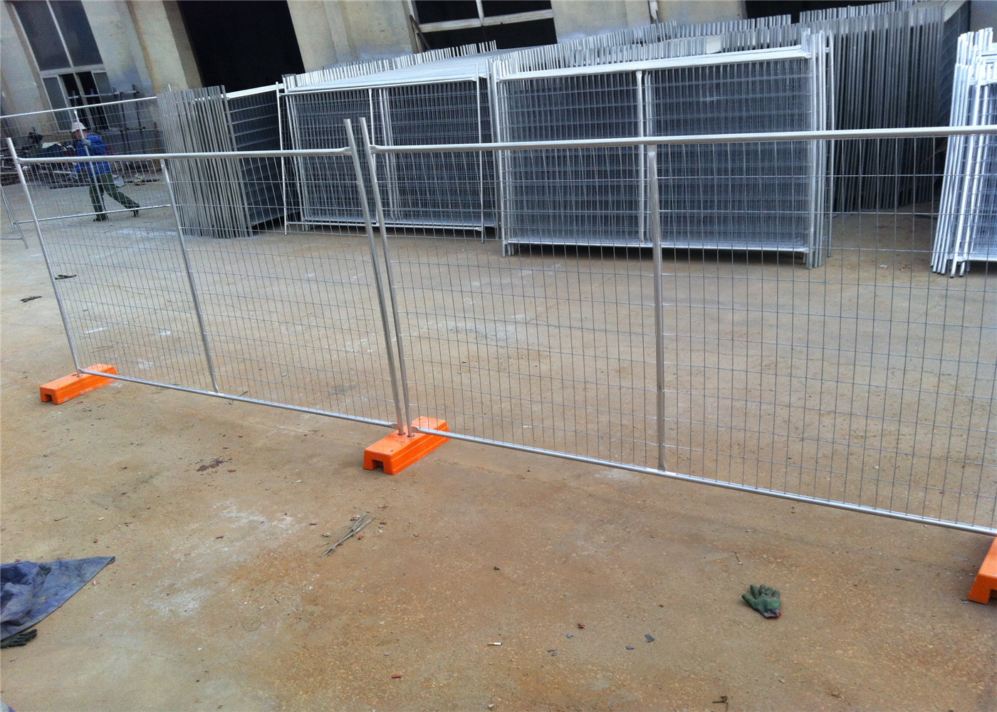 Zinc Coated Lightweight Temporary Fencing For Building Sites 2100mmx2400mm