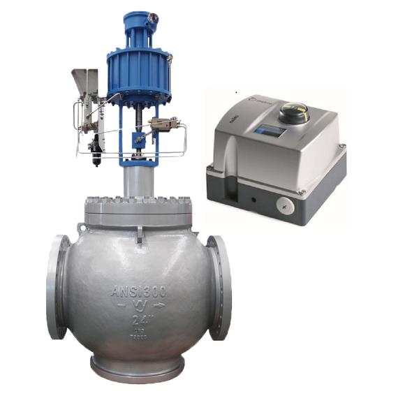 Cheap NPS1-20 Steel Flow Control Valve With Metso Neles ND9000 Valve Positioner for sale