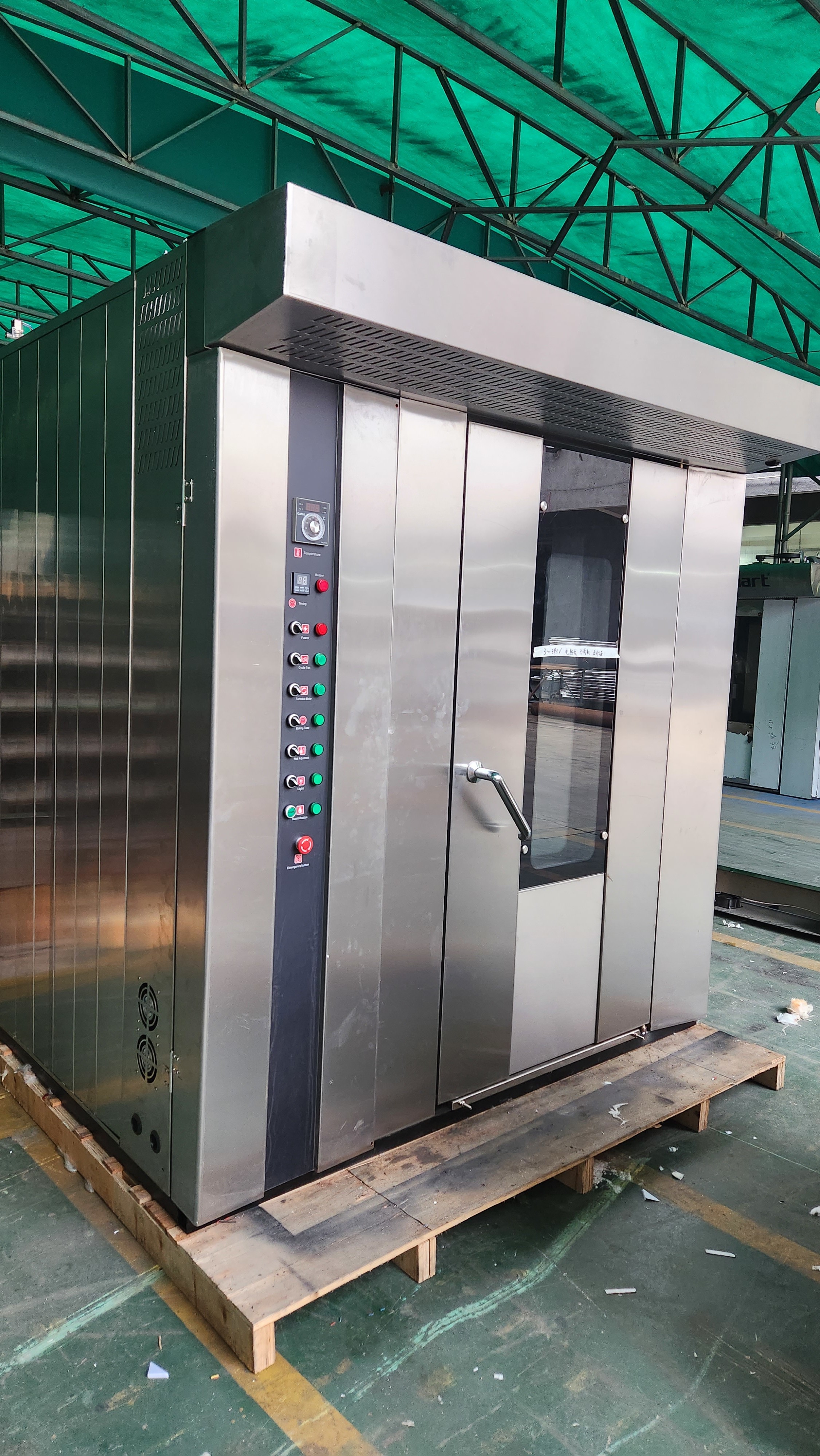 Electric Gas Diesel Oil 380V/220V 32 Trays Bakery Rotary Oven With Trays And Trollery