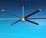 16 FT 4.9M Brushless Ceiling Fan Silver Color With Gearless BLDC Motor