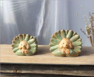 Quality Succulent Creative Animals Hedgehog Plant Flowerpots wholesale