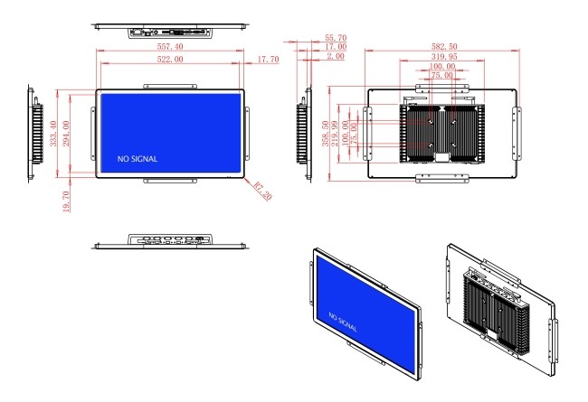 23.6-Inch Display for Logistics Dashboards and Automation Systems