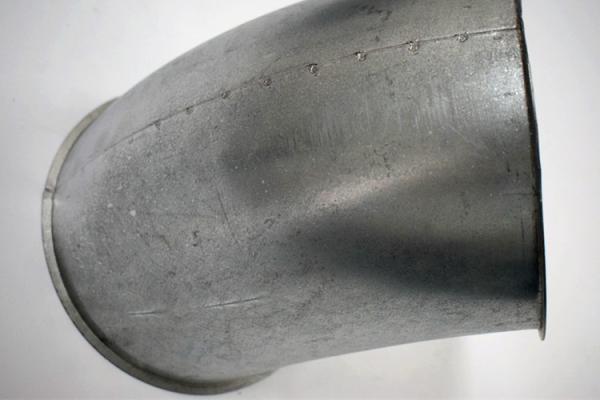 Welding Connection Round Shape Dust Extraction Pipe Stainless Steel Sanitary