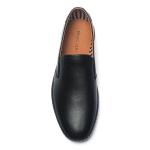 Fashionable Spring Black Mens Leather Casual Shoes