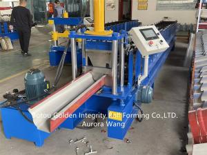 Quality Rain Pipe Spout Gutter Rolling Machine 0.3-0.7mm Galvanized Steel Coil wholesale