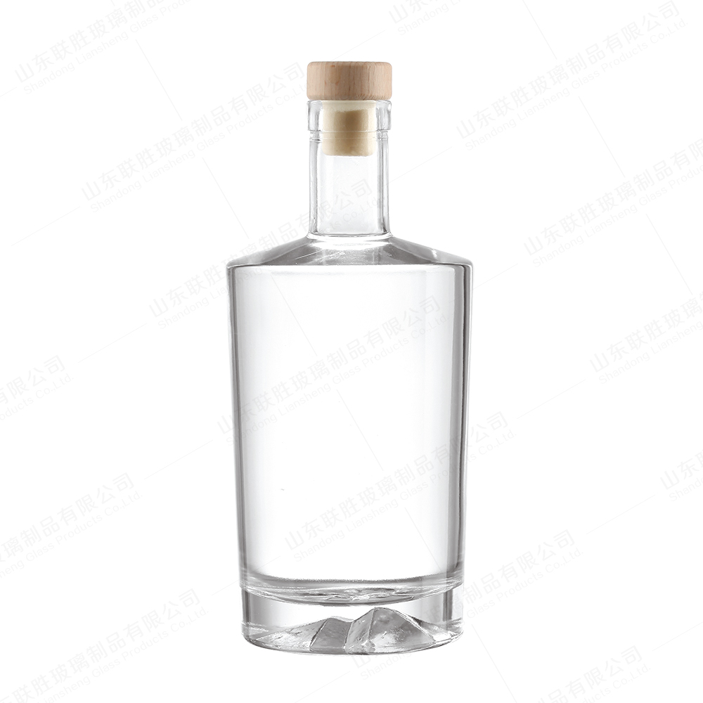 Custom Glass Bottle for Vodka Brandy Gin Tequila Rubber Stopper Sealing Type and Lids