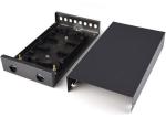 Metal Distribution Box 4 Port 8 Cores Splice Tray LC Pigtail Wall Mount Fiber