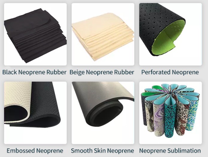 SBR EPDM Nitrile Neoprene FKM Silicone Anti Slip Rubber Sheet Flooring mat use
