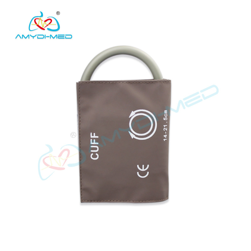 Reusable Non Invasive Blood Pressure Cuff , PU Non Invasive Bp Monitoring