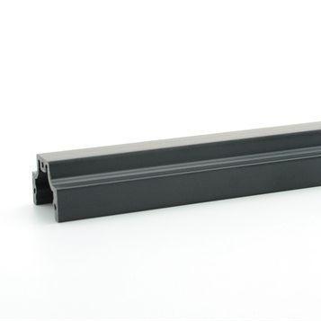 Flexible High Gloss PE Profile Black Furniture U Channel Extruded Plastic
