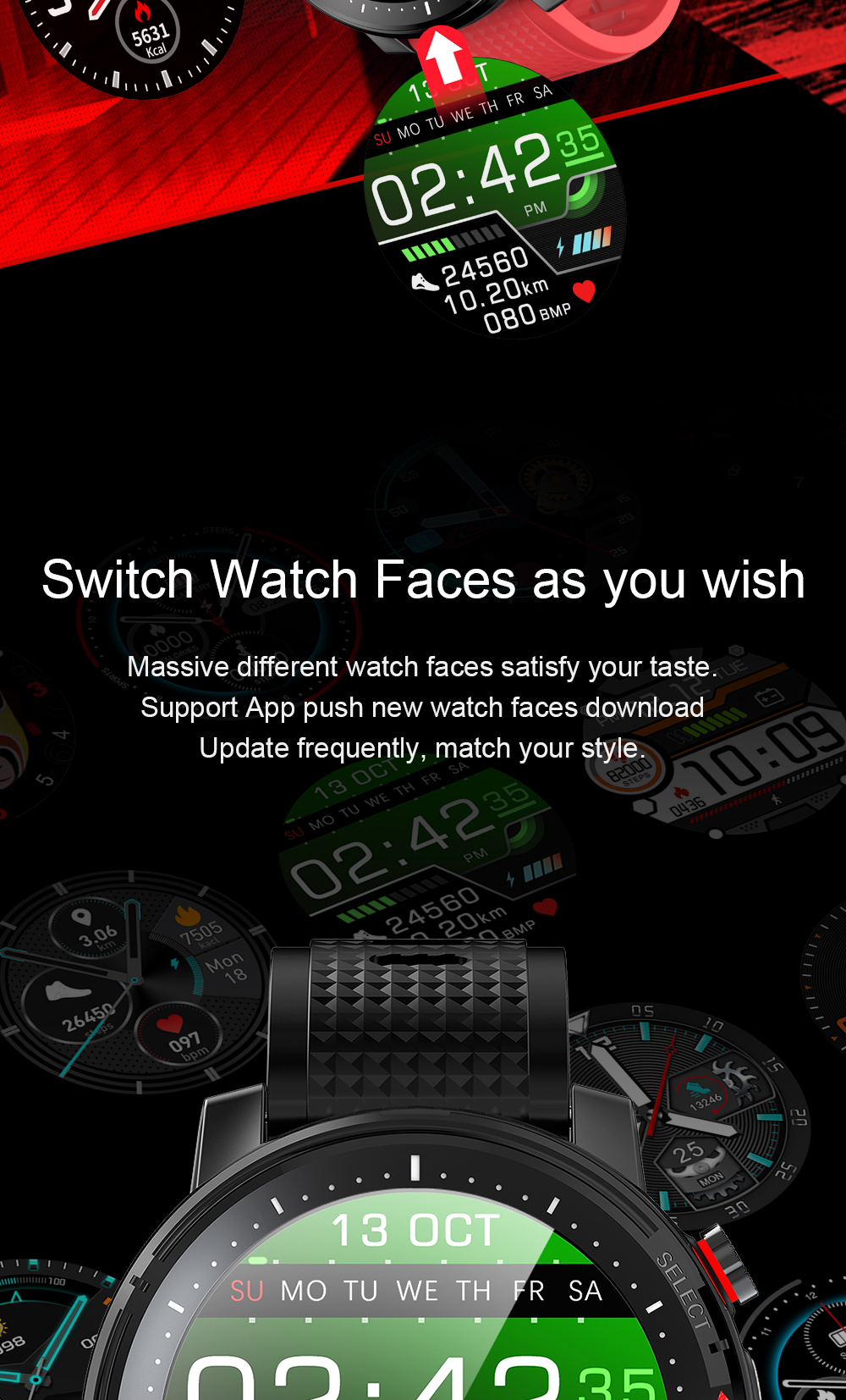L15 Sports Fitness Tracker IP68 Waterproof Fitness Watch With Oxygen Monitor