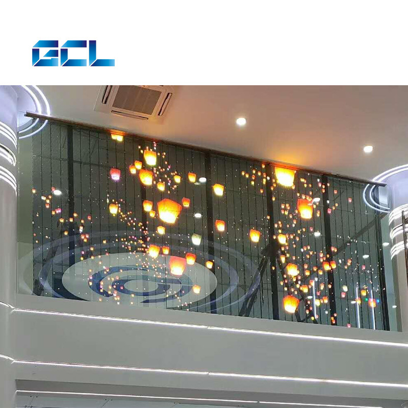 10000hours Life Span Full Color Transparent LED Display For Indoor Advertising