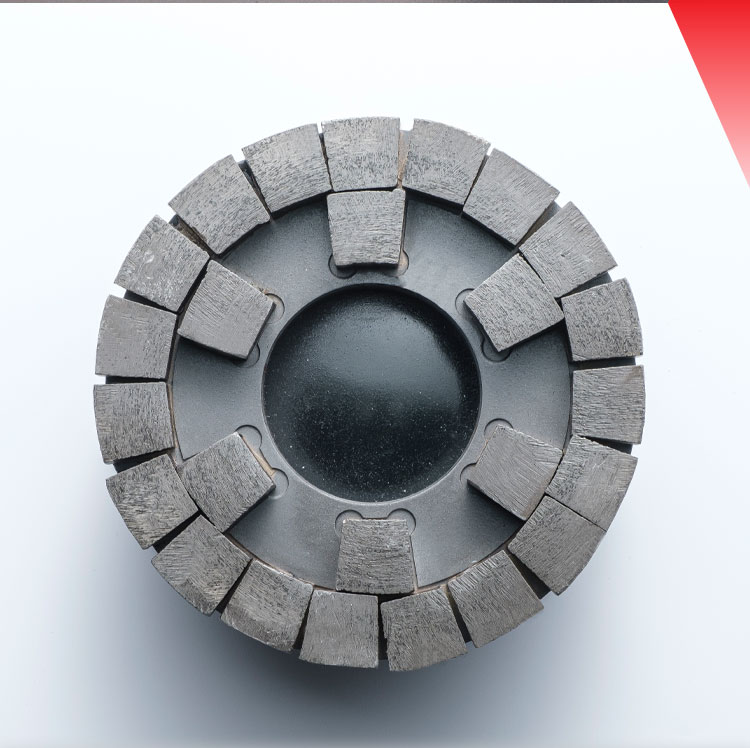 Polishing Granite Slabs Tiles with Diamond Calibration Wheels Round Abrasive Tools