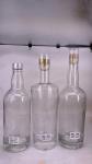 700ml 750ml 1000ml Square Glass Bottles with Cork Ideal for Gin Whisky Vodka Red