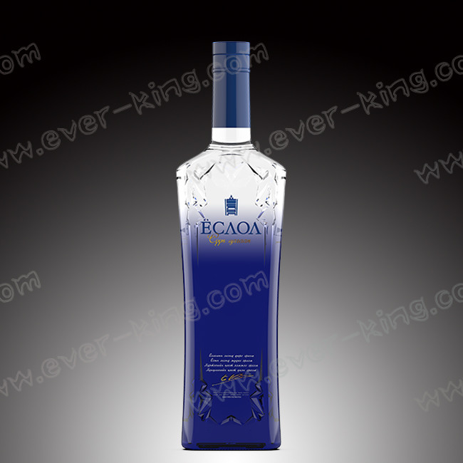 Customed Rubber Stopper 500mL 750mL Vodka Glass Bottle