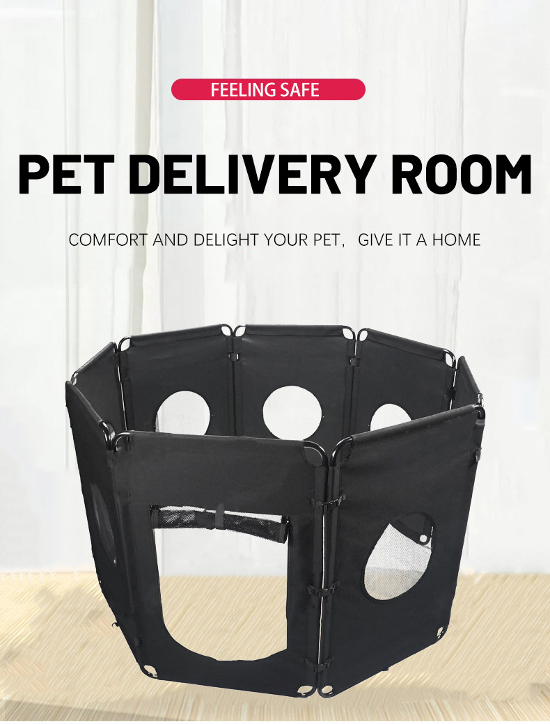 600D Oxford Outdoor Pet Gear Folding Pet Playpen Fence Movable Detachable