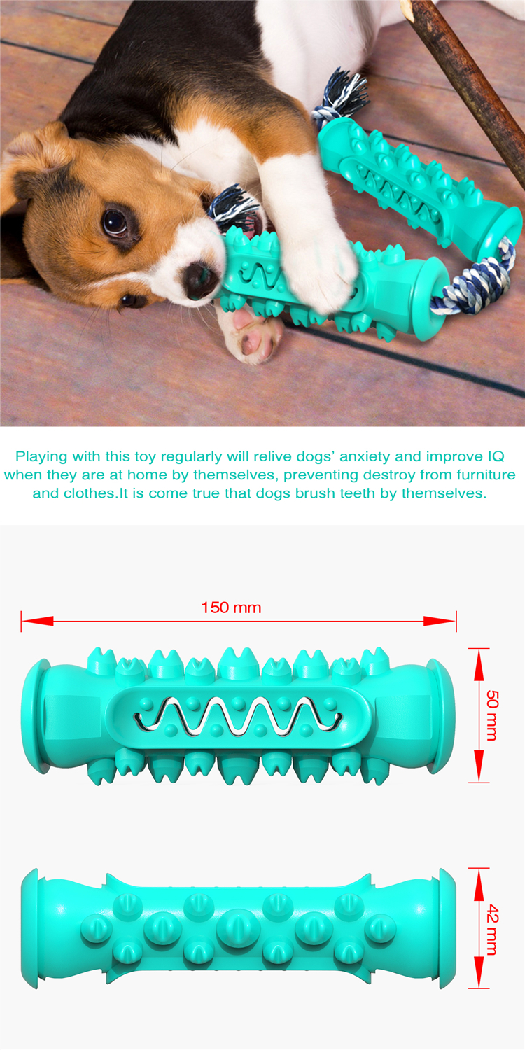New Design Bone Shape Dog Double Serrated Grinding Rod Teeth Clean Chew And Dog Chew Treat
