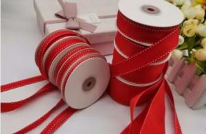 Quality Custom Stitched Grosgrain Ribbon Multi Color Choice For DIY And Decoration wholesale