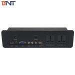 Aluminum Brushed Media Wall Socket/Hotel USB Wall Sockets Plate