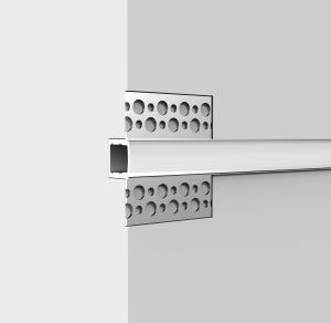 Quality Anodize / Coating Aluminum Led Strip Light Profile Flush Mounted Plasterboard wholesale