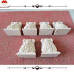 Hotel Beige Cream Marble Roman Corinthian Capital Stone Column Bracket Carving