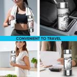 Rechargeable Portable Glass Hydrogen Water Generator Bottle with 420-450ML