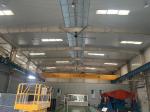 Ventilation Equipment 1.5kw PMSM Ceiling Fan 380V High Volume Low Speed Fan