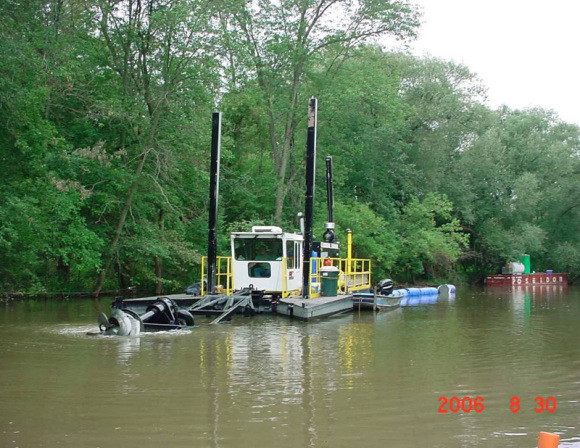 CSD450 Cutter Suction Dredger With 5000 Cbm Sands And Water Flow Capacity