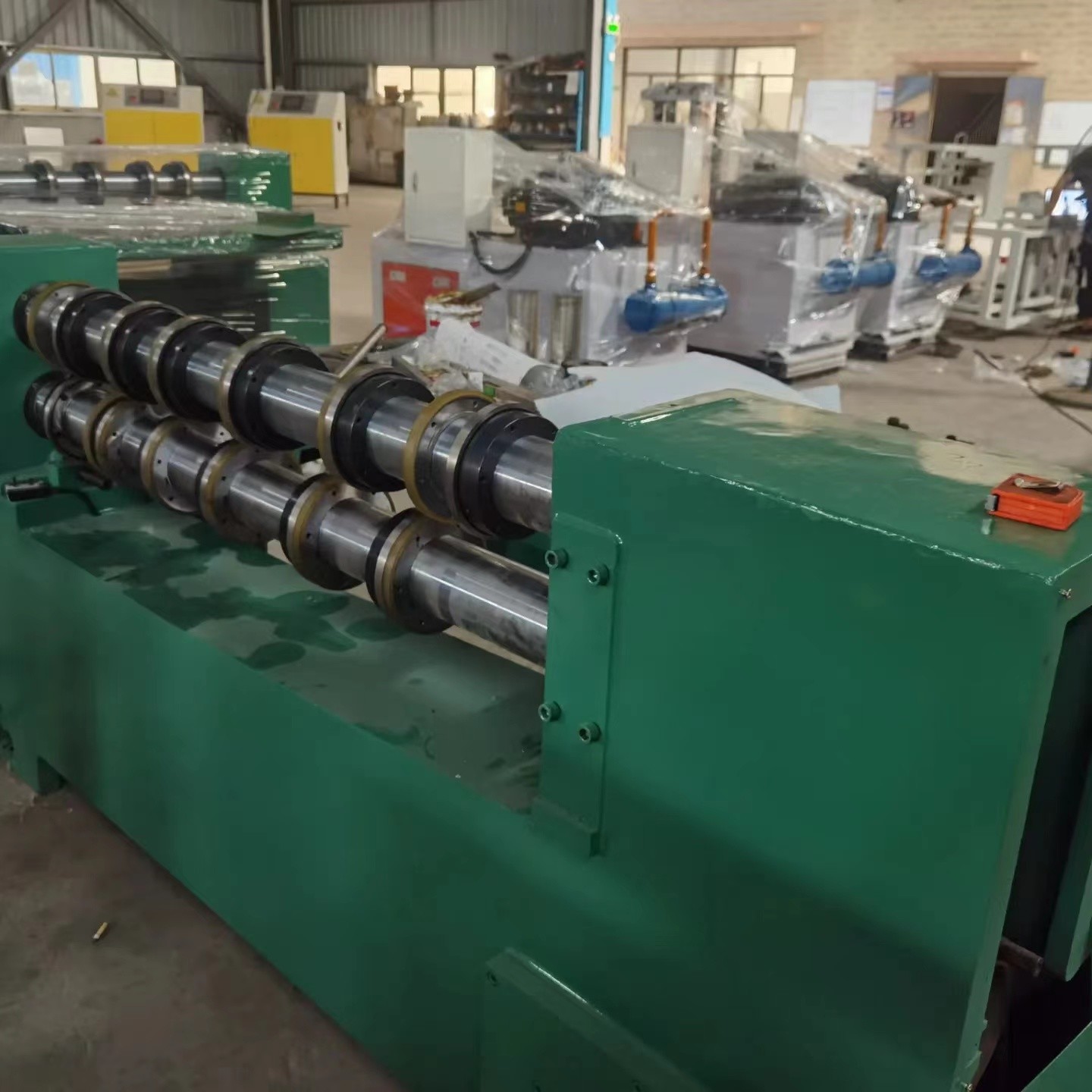 Used Gang Slitter Metal Coil Cutting Line