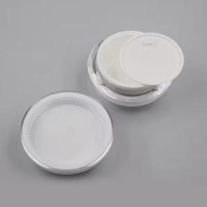 Quality 15ml 30ml 50ml Cosmetic Skin Care Airless Press Pump Lotion Cream Jar with lids wholesale