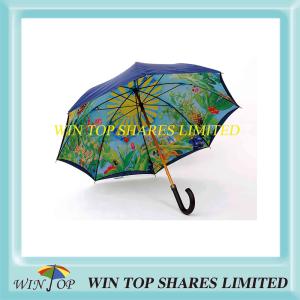 Quality Tropical Stylish Luxury Manual Wood Umbrella wholesale