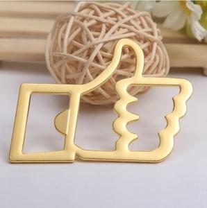 Quality Coo Innovative Wedding Favor Gold Plated Thumb Up Like Beer Bottle Opener, Promotion Gift wholesale