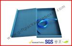 Emboss Paper Tie / Jewelry Full Color Apparel Gift Boxes With Rigid Board