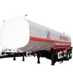 Stainless Steel Edible Liquid Oil Tanker 3 Axles 45000L Water Tank Trailer