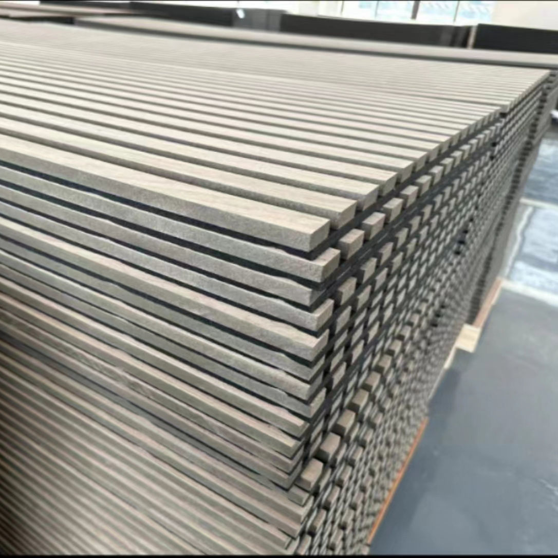 11mm 13mm 21mm Soundproof Wood Akupanel Natural Oak Acoustic Slat Wood Wall Panels