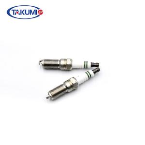 Quality J Electrode Motorcycle Spark Plugs Multi - Ribs Insulator Nickel Plated Housing wholesale